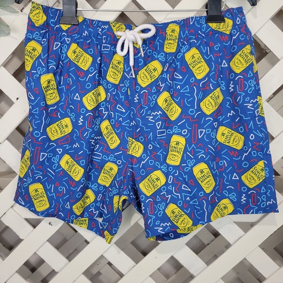 New with Tag Shinestry Samuel Adams Summer Ale Swim Shorts Size Medium - Picture 1 of 6